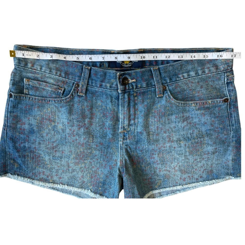 Lucky Brand Riley Shorts Wild Flower Paisley Denim Cutoffs - Size 8 / 29 - Picture 6 of 13